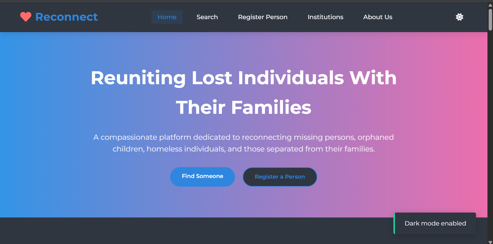 Reconnect - Family Reunification Platform